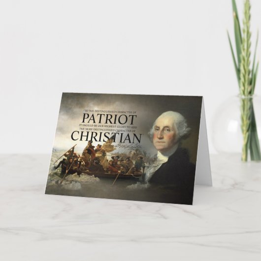 De Christen van George Washington Kaart (Voorkant)