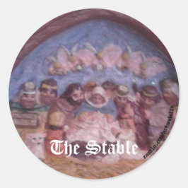 DE CHRISTMAS STABLE Sticker