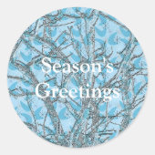 DE CHRISTMAS TREE RONDE STICKER (Voorkant)