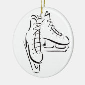 DE CHRISTMAS VAN ICE SKATER KERAMISCH ORNAMENT (Links)