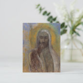 De Christus van de Stilte door Odilon Redon Briefkaart (Staand voorkant)