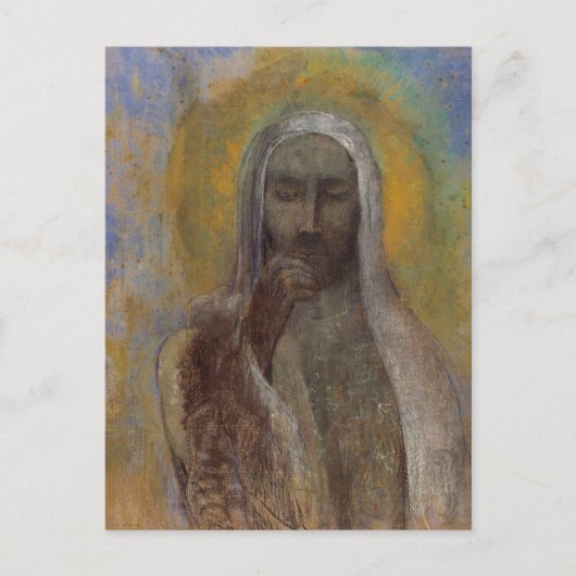 De Christus van de Stilte door Odilon Redon Briefkaart (Voorkant)