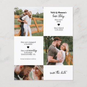 De Chronologie van de foto bewaart de Datumbudgetb Flyer