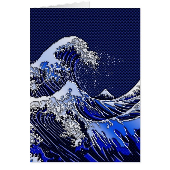 De chroomvezelstijlen van de Great Hokusai Wave (Voorkant)
