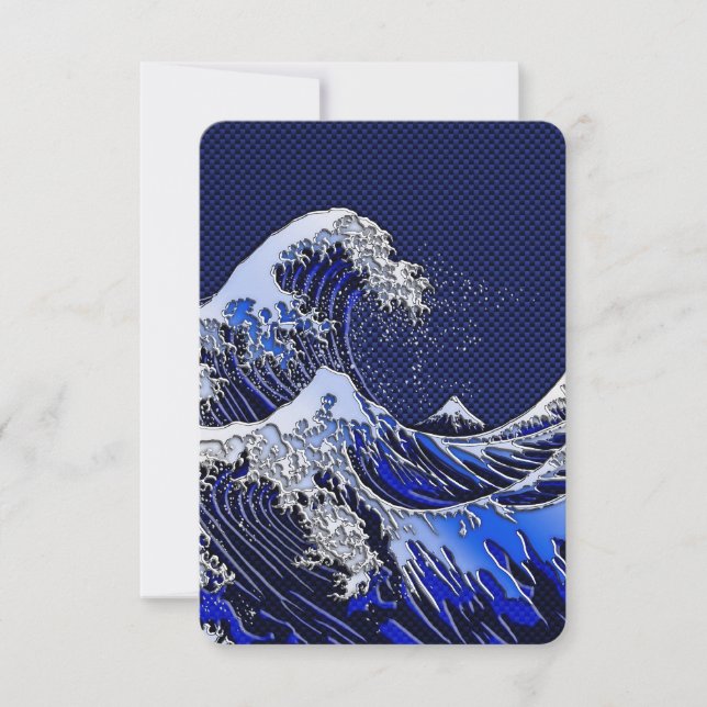 De chroomvezelstijlen van de Great Hokusai Wave (Voorkant)