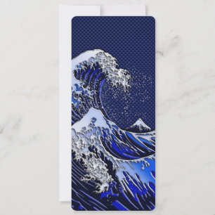 De chroomvezelstijlen van de Great Hokusai Wave