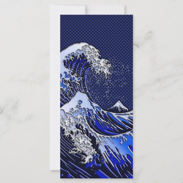 De chroomvezelstijlen van de Great Hokusai Wave (Voorkant)