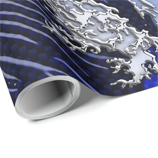 De chroomvezelstijlen van de Great Hokusai Wave Cadeaupapier (Rol Hoek)