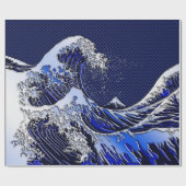 De chroomvezelstijlen van de Great Hokusai Wave Cadeaupapier (Vlak)