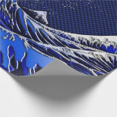 De chroomvezelstijlen van de Great Hokusai Wave Cadeaupapier (Hoek)