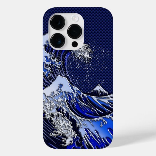 De chroomvezelstijlen van de Great Hokusai Wave Case-Mate iPhone Case (Achterkant)