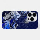 De chroomvezelstijlen van de Great Hokusai Wave Case-Mate iPhone Case (Achterkant (horizontaal))