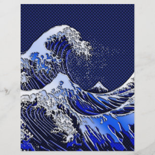 De chroomvezelstijlen van de Great Hokusai Wave Flyer