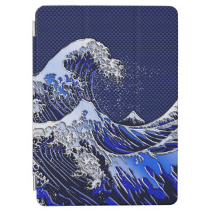 De chroomvezelstijlen van de Great Hokusai Wave iPad Air Cover