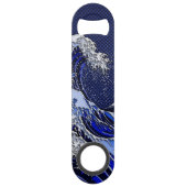 De chroomvezelstijlen van de Great Hokusai Wave Speed Flessenopener (Voorkant)