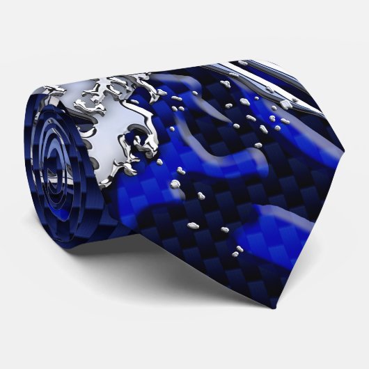 De chroomvezelstijlen van de Great Hokusai Wave Stropdas (Opgerold)