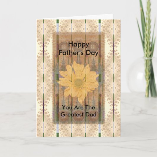 De Chrysant van het Zuidwesten van vaderdag ~ Kaart (Voorkant)
