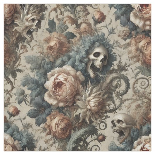 De Chthonische Ossuarium - Gothic Statement Tegel Stof (Swatch)