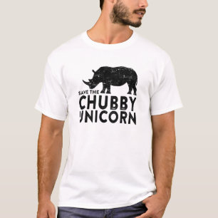 De Chubby Unicorn opslaan T-shirt