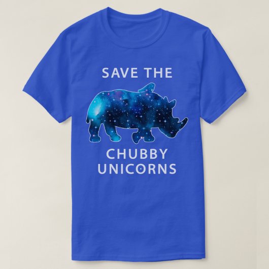 De Chubby Unicorns 2 opslaan T-shirt (Design voorkant)