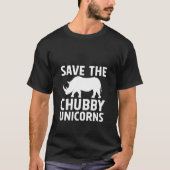 de " chubby unicorns " redden t-shirt (Voorkant)