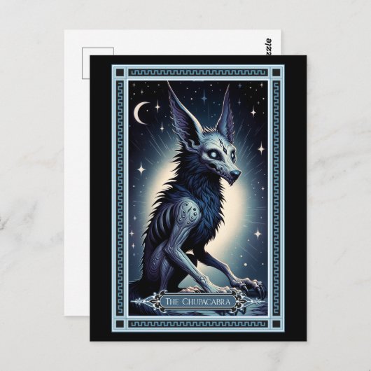 De Chupacabra Tarot Kaart (Voorkant / Achterkant)