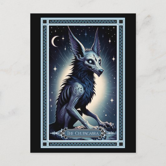 De Chupacabra Tarot Kaart (Voorkant)