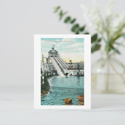 De Chutes afschieten Briefkaart (Staand voorkant)