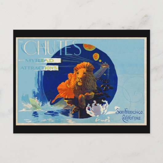 De Chutes, Haight Street, San Francisco, Ca. Briefkaart (Voorkant)