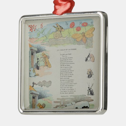 De Cicada en de Ant van de Fables Metalen Ornament (Links)