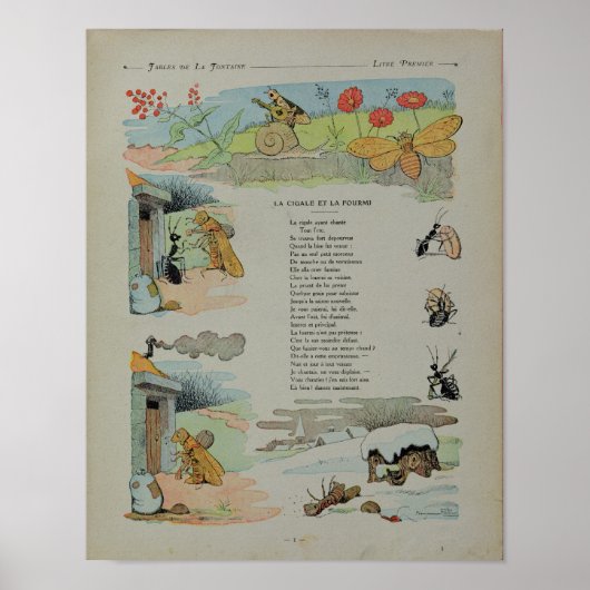 De Cicada en de Ant van de Fables Poster (Voorkant)