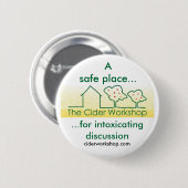 De cider Workshop Button Badge (Voorkant /achterkant)