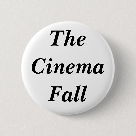 De cinematografische Herfst Ronde Button 5,7 Cm (Voorkant)