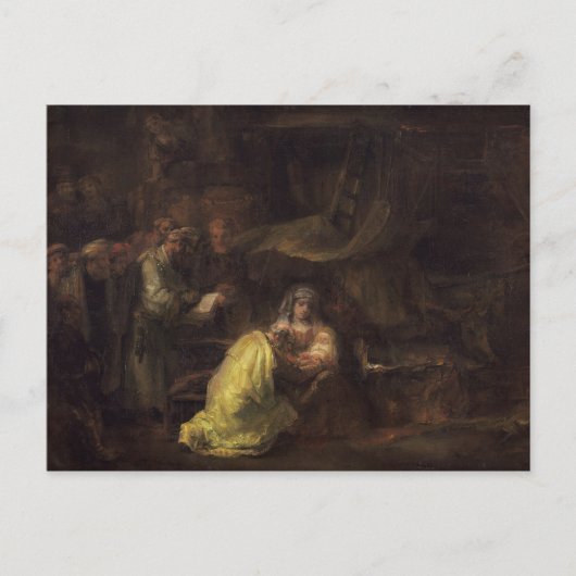 De circulaire, 1661 (olie op canvas) briefkaart (Voorkant)
