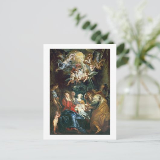 De circulaire, c.1605 (olie op canvas) briefkaart (Staand voorkant)