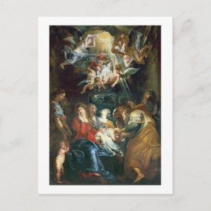 De circulaire, c.1605 (olie op canvas) briefkaart