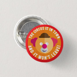 De circus is in de stad knop ronde button 3,2 cm