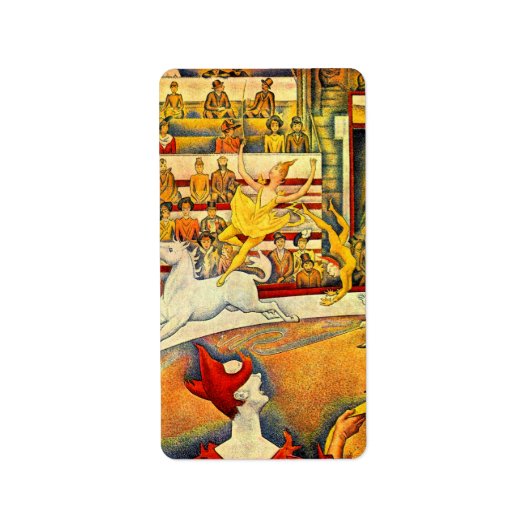 De Circus van Georges Seurat,  Kunst Etiket (Voorkant)