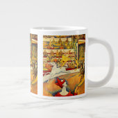 De Circus van Georges Seurat,  Kunst Grote Koffiekop (Rechts)