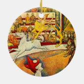 De Circus van Georges Seurat, Kunst Keramisch Ornament (Achterkant)