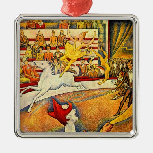 De Circus van Georges Seurat,  Kunst Metalen Ornament (Voorkant)