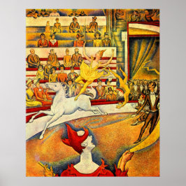 De Circus van Georges Seurat,  Kunst Poster