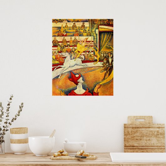 De Circus van Georges Seurat, Kunst Poster (Keuken)