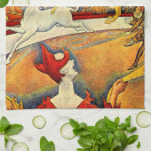 De Circus van Georges Seurat,  Kunst Theedoek (Gevouwen)