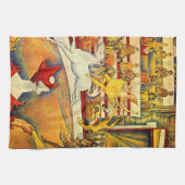De Circus van Georges Seurat,  Kunst Theedoek (Horizontaal)