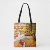 De Circus van Georges Seurat,  Kunst Tote Bag (Voorkant)