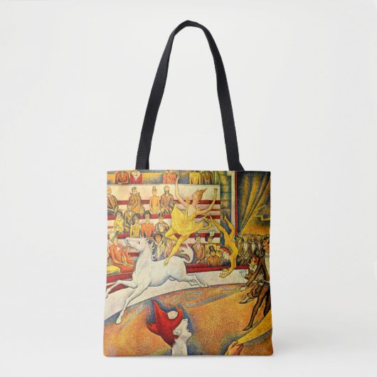 De Circus van Georges Seurat, Kunst Tote Bag (Voorkant)