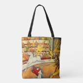 De Circus van Georges Seurat, Kunst Tote Bag (Achterkant)