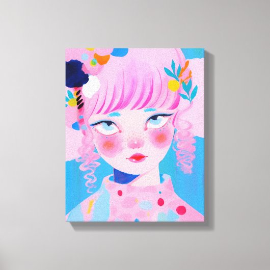 De circusclown canvas afdruk (Voorkant)