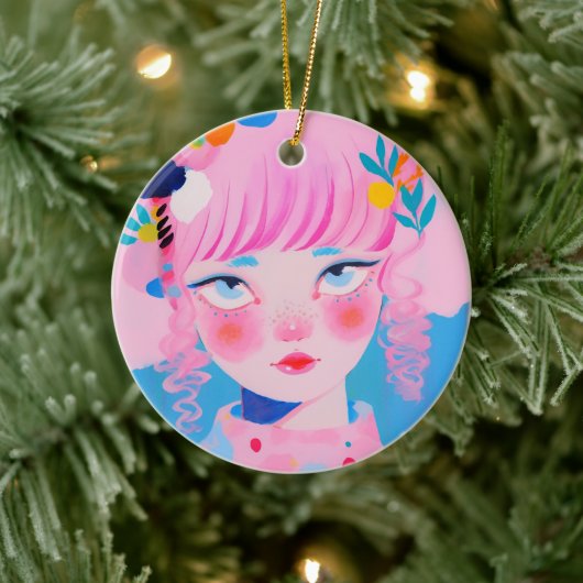 De circusclown keramisch ornament (Boom)